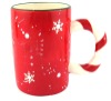 Wholesale Ceramic Christmas mug with snowflake design