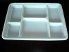 plastic disposable serve tray