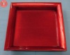 Plastic serving tray