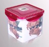 1280ml square transparent plastic storage food container