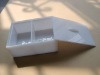 White plastic storage box