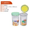 Wholesale round plastic storage canister
