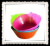 Wholesale 4pcs PP Plastic colourful food storage bowl