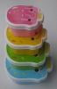 4pcs plastic food container