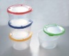 microwavable round plastic food container