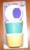 PLASTIC 3-snack cups