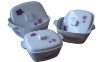 melamine square bowl set with cover