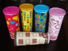 Wholesale 500ml Plastic Tumbler with Lids