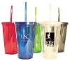 Wholesale plastic tumbler with straw