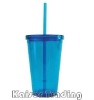 Wholesale Plastic tumbler with lid and straw