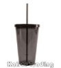 Wholesale Plastic mug with lid and straw
