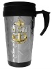Wholesale promotional plastic mug; travel mug; high quality plastic mug