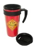 Wholesale promotional plastic mug; travel mug; high quality plastic mug