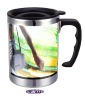 Wholesale 400ML plastic advertisement mug
