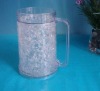 Wholesale 400ml plastic ice beer mug/cup