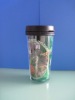 Wholesale plastic travel advertising mug