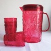 Wholesale PLASTIC WATER PITCHER W 4 CUPS