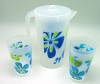 Plastic water pitcher set