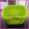 Wholesale plastic laundry basket with handles