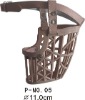 Wholesale beige plastic basket muzzle