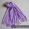 Wholesale fashion style plain violet shawl with rulex