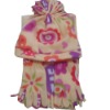 Wholesale kid's set fleece scarf hat gloves
