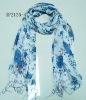 flora pattern printed fashion scarf