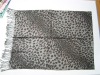 leopard skin 100% acrylic printed scarf