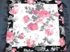 Wholesale square flower print tassled scarf