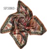 Wholesale fashion square satin scarves