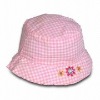 Wholesale check cotton baby hat