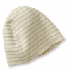 Wholesale 100% striped organic cotton baby hat