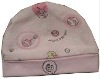 Wholesale lovely pink cotton baby caps,baby headwear