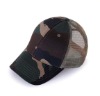 Wholesale 100% cotton camouflage cap with mesh back
