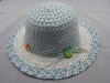 Wholesale lady's summer straw hats/high quality hat/promotion sandbeach hat