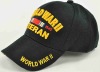Wholesale washed baseball cap military cap with patch and embroidered