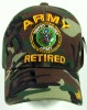Wholesale washed military cap with patch and embroidered