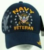 Wholesale washed military cap with patch and embroidered