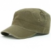 Wholesale washed military cap with patch and embroidered