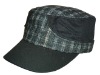 Wholesale checked flat military cap/hat