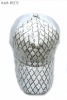Wholesale 6 panel khaki sequins fashion baseball cap
