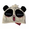 Wholesale plush panda hat/panda stuffed hat and cap/animal hats