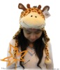 Wholesale plush giraffe hat, animal hat