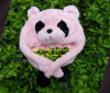 winter animal hat,pink panda hat