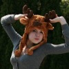 Wholesale plush deer hats party hats animal shape hats