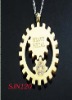 Wholesale stainless steel pendant with rhinestone necklace