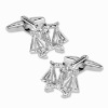 Wholesale Silver finish cufflinks