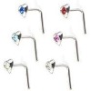 Wholesale NEW SEXY LOVE HEART NOSE STUD RING PIN SOLID SILVER,nose jewelry,nose ring