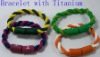 Wholesale Fashion Silicone Titanium bracelet