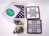 Wholesale children toys portable magnetic traveler traveling camping board games chess.backgammon,lude,checker